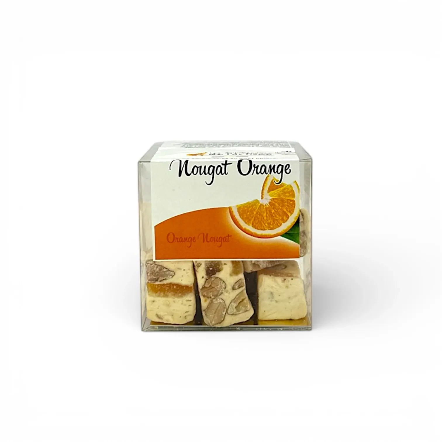 [B130NO16] Nougat Colis Cube (16x130g) (Orange)